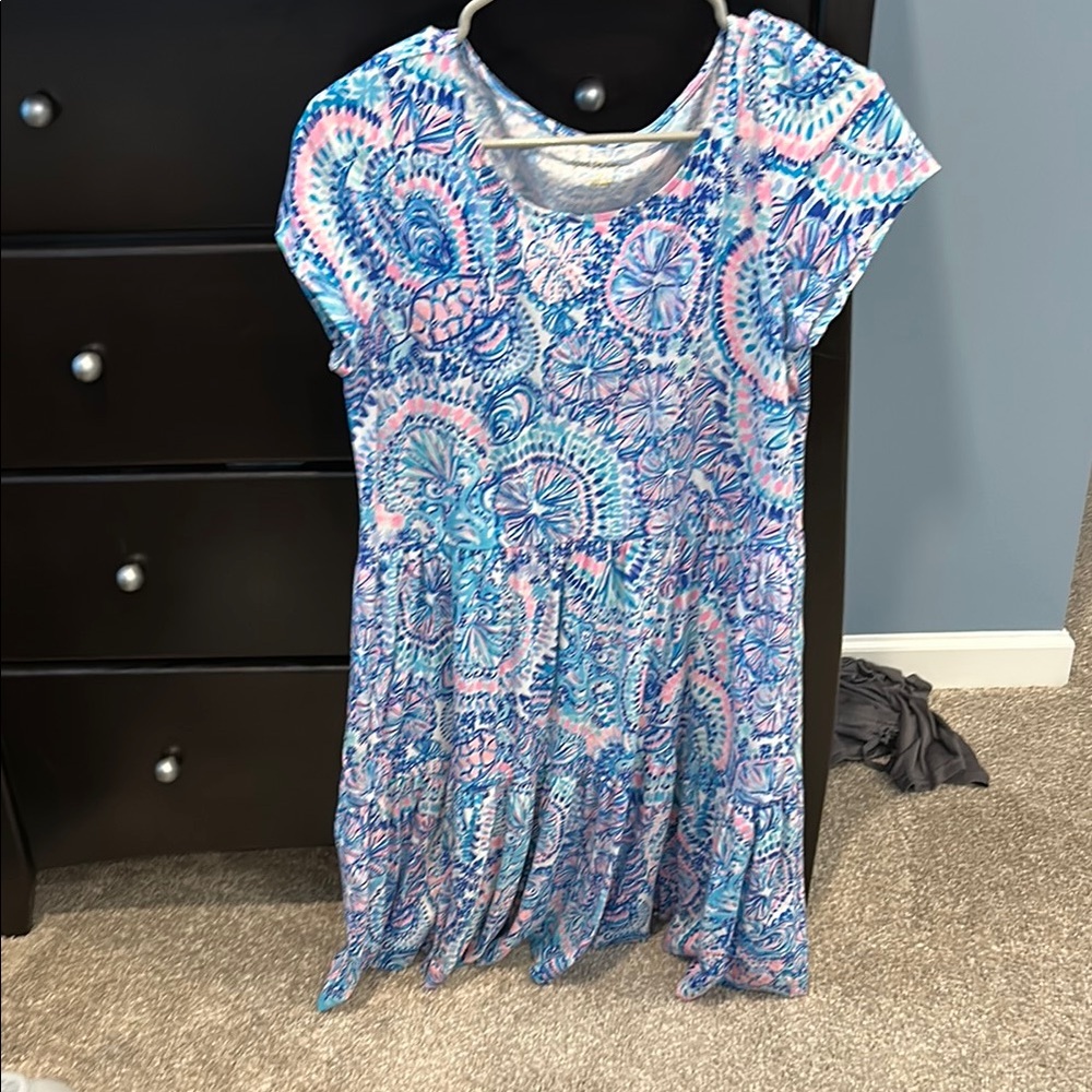 Lilly Pulitzer Blue Pink Casual Sundress